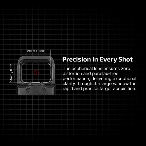 Osight S 2 MOA Dot и 32 MOA Circle с материалом OAL