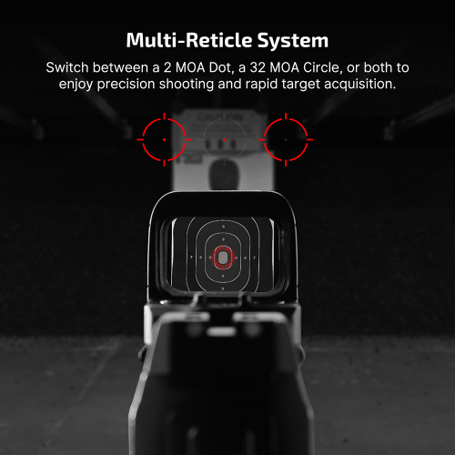 Osight S 2 MOA Dot и 32 MOA Circle с материалом OAL
